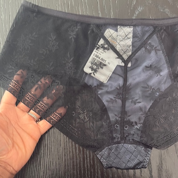 Anita Black and Pink Lace Panties Intimates - Picture 5 of 6